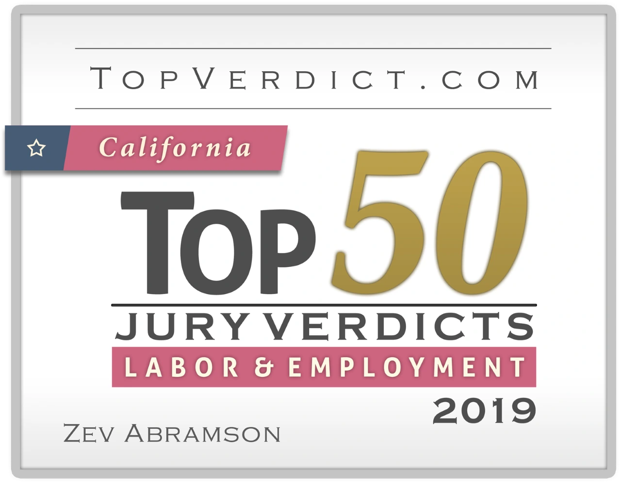 Top 50 California Labor and Employment 2019
